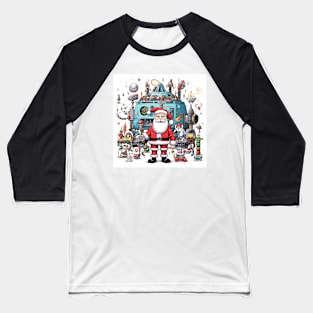 Santa Claus & Cyberpunk 6 Baseball T-Shirt